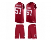 Men's Nike San Francisco 49ers #57 Eli Harold Limited Red Tank Top Suit NFL Jersey