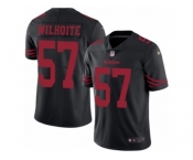 Men's Nike San Francisco 49ers #57 Michael Wilhoite Limited Black Rush NFL Jersey