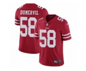 Men's Nike San Francisco 49ers #58 Elvis Dumervil Red Team Color Vapor Untouchable Limited Player NFL Jersey