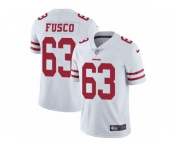 Men's Nike San Francisco 49ers #63 Brandon Fusco Vapor Untouchable Limited White NFL Jersey
