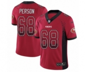 Men's Nike San Francisco 49ers #68 Mike Person Limited Red Rush Drift Fashion NFL Jersey Men's Nike San Francisco 49ers #68 Mike Person Limited Red Rush Drift Fashion NFL Jersey