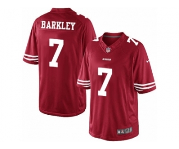 Men's Nike San Francisco 49ers #7 Matt Barkley Limited Red Team Color NFL Jersey