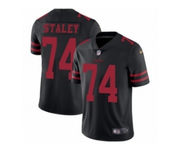 Men's Nike San Francisco 49ers #74 Joe Staley Vapor Untouchable Limited Black NFL Jersey