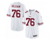 Men's Nike San Francisco 49ers #76 Garry Gilliam Limited White NFL Jersey