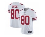 Men's Nike San Francisco 49ers #80 Jerry Rice Vapor Untouchable Limited White NFL Jersey
