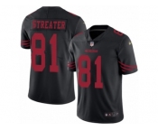 Men's Nike San Francisco 49ers #81 Rod Streater Limited Black Rush NFL Jersey