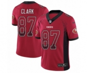 Men's Nike San Francisco 49ers #87 Dwight Clark Limited Red Rush Drift Fashion NFL Jersey Men's Nike San Francisco 49ers #87 Dwight Clark Limited Red Rush Drift Fashion NFL Jersey