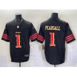 Men's San Francisco 49ers #1 Ricky Pearsall Black 2025 F.U.S.E. “Rivalries” Vapor Limited Stitched Football Jersey