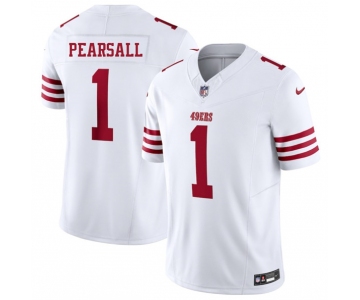 Men's San Francisco 49ers #1 Ricky Pearsall White 2025 F.U.S.E. Vapor Untouchable Limited Football Stitched Jersey