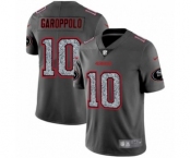 Men's San Francisco 49ers #10 Jimmy Garoppolo Limited Gray Static Fashion Limited Football Jersey Men's San Francisco 49ers #10 Jimmy Garoppolo Limited Gray Static Fashion Limited Football Jersey