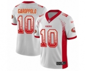Men's San Francisco 49ers #10 Jimmy Garoppolo Limited White Rush Drift Fashion Football Jersey Men's San Francisco 49ers #10 Jimmy Garoppolo Limited White Rush Drift Fashion Football Jersey