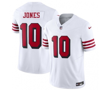 Men's San Francisco 49ers #10 Mac Jones New White 2025 F.U.S.E. Vapor Untouchable Limited Football Stitched Jersey