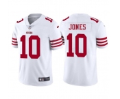 Men's San Francisco 49ers #10 Mac Jones White 2025 Vapor Untouchable Limited Football Stitched Jersey