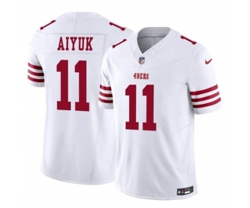 Men's San Francisco 49ers #11 Brandon Aiyuk White 2023 F.U.S.E. Vapor Limited Football Stitched Jersey