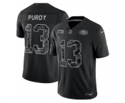 Men's San Francisco 49ers #13 Brock Purdy Black 2026 F.U.S.E. Salute to Service Limited Stitched Football Jersey Men's San Francisco 49ers #13 Brock Purdy Black 2026 F.U.S.E. Salute to Service Limited Stitched Football Jersey