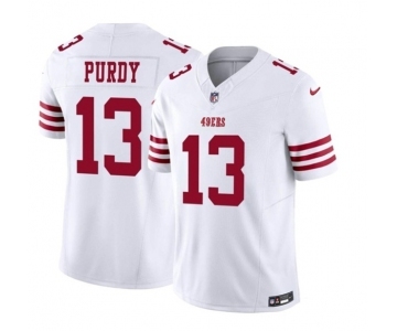 Men's San Francisco 49ers #13 Brock Purdy White 2023 F.U.S.E. Vapor Untouchable Limited Stitched Football Jersey