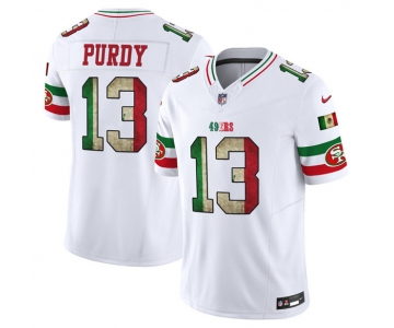 Men's San Francisco 49ers #13 Brock Purdy White 2025 F.U.S.E. Mexico Vapor Limited Football Stitched Jersey