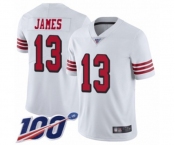 Men's San Francisco 49ers #13 Richie James Limited White Rush Vapor Untouchable 100th Season Football Jersey Men's San Francisco 49ers #13 Richie James Limited White Rush Vapor Untouchable 100th Season Football Jersey
