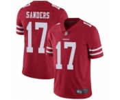Men's San Francisco 49ers #17 Emmanuel Sanders Red Team Color Vapor Untouchable Limited Player Football Jersey Men's San Francisco 49ers #17 Emmanuel Sanders Red Team Color Vapor Untouchable Limited Player Football Jersey