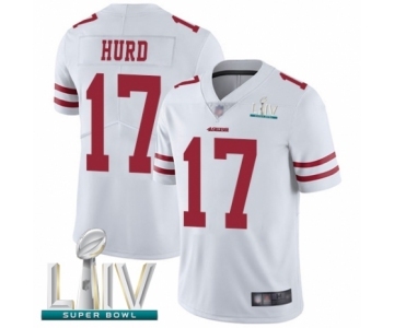 Men's San Francisco 49ers #17 Jalen Hurd White Vapor Untouchable Limited Player Super Bowl LIV Bound Football Jersey