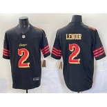 Men's San Francisco 49ers #2 Deommodore Lenoir Black 2025 F.U.S.E. “Rivalries” Vapor Limited Stitched Football Jersey