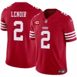 Men's San Francisco 49ers #2 Deommodore Lenoir Red 2025 F.U.S.E. With 1-Star C Patch Vapor Untouchable Limited Stitched Football Jersey Men's San Francisco 49ers #2 Deommodore Lenoir Red 2025 F.U.S.E. With 1-Star C Patch Vapor Untouchable Limited Stitched Football Jersey
