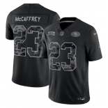 Men's San Francisco 49ers #23 Christian McCaffrey Black 2026 F.U.S.E. Salute to Service Limited Stitched Football Jersey Men's San Francisco 49ers #23 Christian McCaffrey Black 2026 F.U.S.E. Salute to Service Limited Stitched Football Jersey