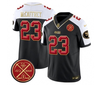Men's San Francisco 49ers #23 Christian McCaffrey Black Alternate F.U.S.E. Est.1946 Patch Vapor Limited Football Stitched Jersey