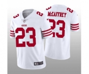 Men's San Francisco 49ers #23 Christian McCaffrey White Vapor Untouchable Stitched Jersey