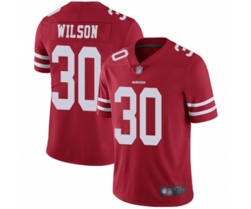 Men's San Francisco 49ers #30 Jeff Wilson Red Team Color Vapor Untouchable Limited Player Football Jersey