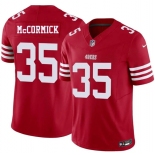 Men's San Francisco 49ers #35 Sincere McCormick Red 2026 F.U.S.E. Vapor Untouchable Limited Football Stitched Jersey Men's San Francisco 49ers #35 Sincere McCormick Red 2026 F.U.S.E. Vapor Untouchable Limited Football Stitched Jersey
