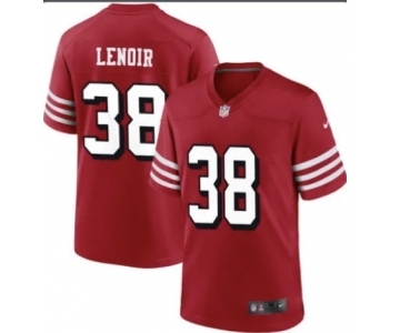 Men's San Francisco 49ers #38 Deommodore Lenoir Red Vapor Untouchable Limited Stitched Football Jersey