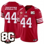 Men's San Francisco 49ers #44 Kyle Juszczyk Red 2026 F.U.S.E. With 80th Anniversary & 3-Star C Patch Vapor Untouchable Limited Stitched Football Jersey Men's San Francisco 49ers #44 Kyle Juszczyk Red 2026 F.U.S.E. With 80th Anniversary & 3-Star C Patch Vapor Untouchable Limited Stitched Football Jersey
