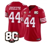 Men's San Francisco 49ers #44 Kyle Juszczyk Red 2026 F.U.S.E. With 80th Anniversary & 3-Star C Patch Vapor Untouchable Limited Stitched Football Jersey