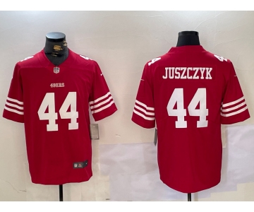 Men's San Francisco 49ers #44 Kyle Juszczyk Red Vapor Stitched Nike Limited Jersey