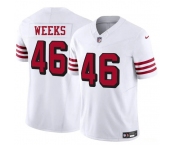 Men's San Francisco 49ers #46 Jon Weeks New White 2025 F.U.S.E. Vapor Untouchable Limited Football Stitched Jersey