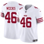Men's San Francisco 49ers #46 Jon Weeks White 2025 F.U.S.E. Vapor Untouchable Limited Football Stitched Jersey