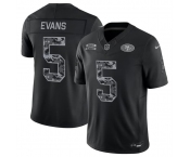 Men's San Francisco 49ers #5 Mike Evans Black 2026 F.U.S.E. Salute to Service Limited Stitched Football Jersey Men's San Francisco 49ers #5 Mike Evans Black 2026 F.U.S.E. Salute to Service Limited Stitched Football Jersey