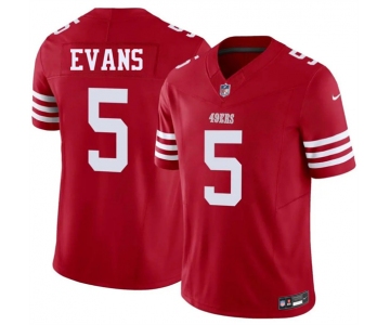 Men's San Francisco 49ers #5 Mike Evans Red 2026 F.U.S.E. Vapor Untouchable Limited Football Stitched Jersey