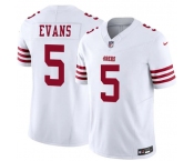 Men's San Francisco 49ers #5 Mike Evans White 2026 F.U.S.E. Vapor Untouchable Limited Football Stitched Jersey Men's San Francisco 49ers #5 Mike Evans White 2026 F.U.S.E. Vapor Untouchable Limited Football Stitched Jersey
