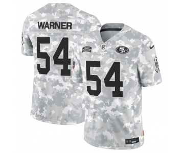 Men's San Francisco 49ers #54 Fred Warner 2024 F.U.S.E Arctic Camo Salute To Service Limited Stitched Football Jersey