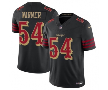 Men's San Francisco 49ers #54 Fred Warner Black 2025 F.U.S.E. “Rivalries” Vapor Limited Football Stitched Jersey