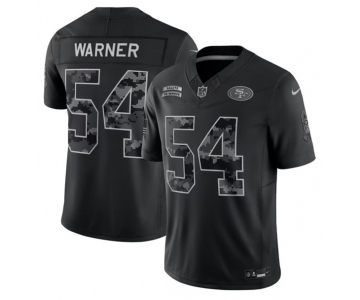 Men's San Francisco 49ers #54 Fred Warner Black 2026 F.U.S.E. Salute to Service Limited Stitched Football Jersey