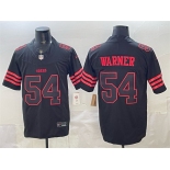 Men's San Francisco 49ers #54 Fred Warner Black F.U.S.E. 'Stranger Things Edition' Vapor Limited Stitched Football Jersey
