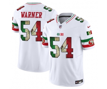 Men's San Francisco 49ers #54 Fred Warner White 2025 F.U.S.E. Mexico Vapor Limited Football Stitched Jersey