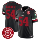 Men's San Francisco 49ers #54 Fred warner Black F.U.S.E. Mexico Faithful To The Bay Patch Vapor Limited Football Stitched Jersey