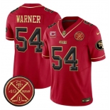 Men's San Francisco 49ers #54 Fred warner Red F.U.S.E. 3-Star C With Est.1946 Patch Vapor Limited Football Stitched Jersey