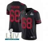 Men's San Francisco 49ers #68 Mike Person Black Alternate Vapor Untouchable Limited Player Super Bowl LIV Bound Football Jersey