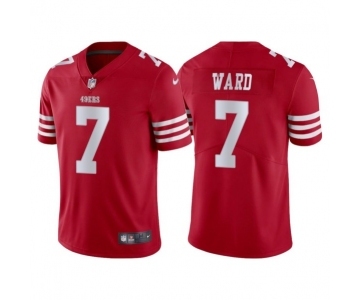 Men's San Francisco 49ers #7 Charvarius Ward Red Vapor Untouchable Limited Stitched Jersey