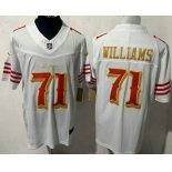 Men's San Francisco 49ers #71 Trent Williams Limited White Rivalries FUSE Vapor Jersey Men's San Francisco 49ers #71 Trent Williams Limited White Rivalries FUSE Vapor Jersey